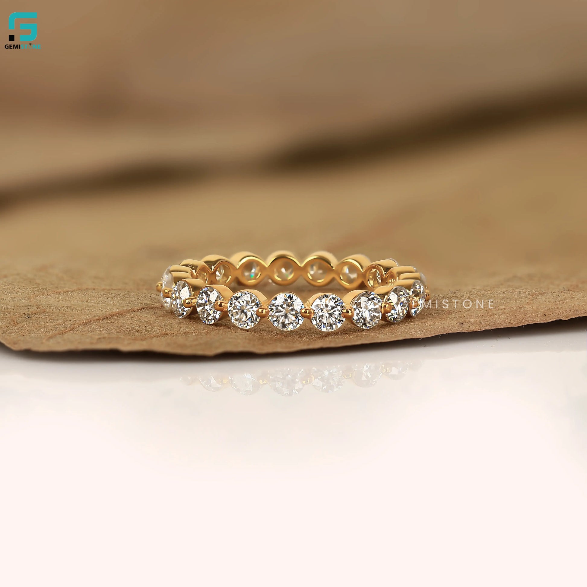 Round Eternity Stackble Lab Diamond Band 