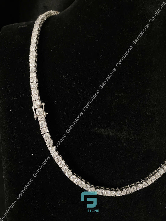 Round Heart Oval Emerald Cut Moissanite Chain