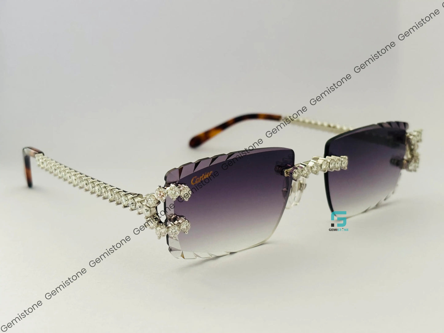 Round Moissanite Luxury Sunglasses For Men