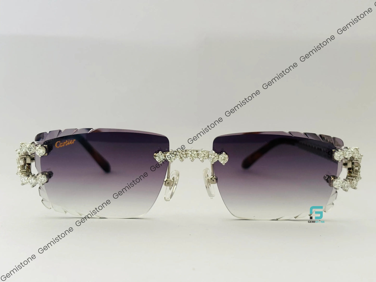 Round VVS Moissanite Sunglasses For Men