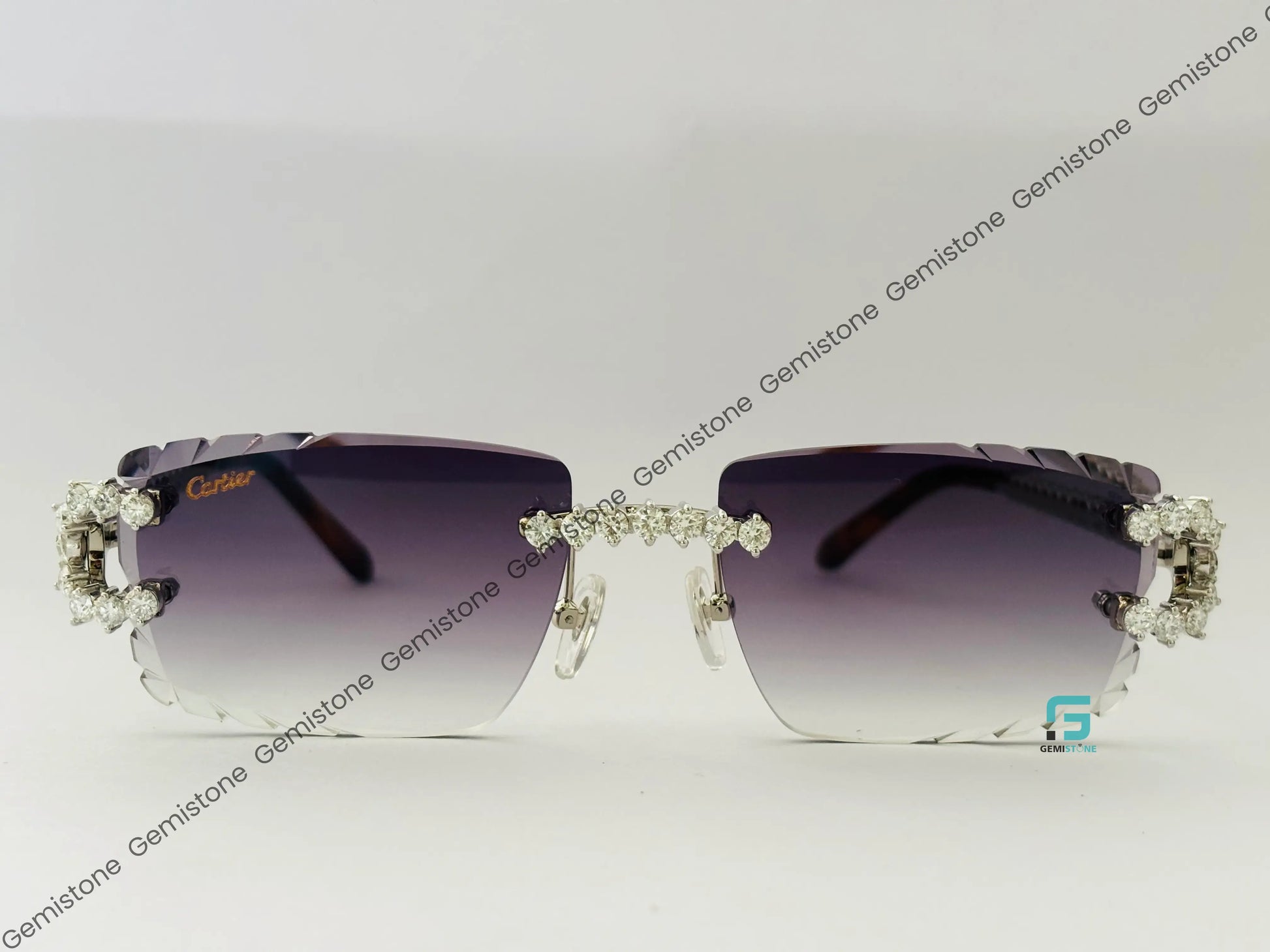 Round VVS Moissanite Sunglasses For Men
