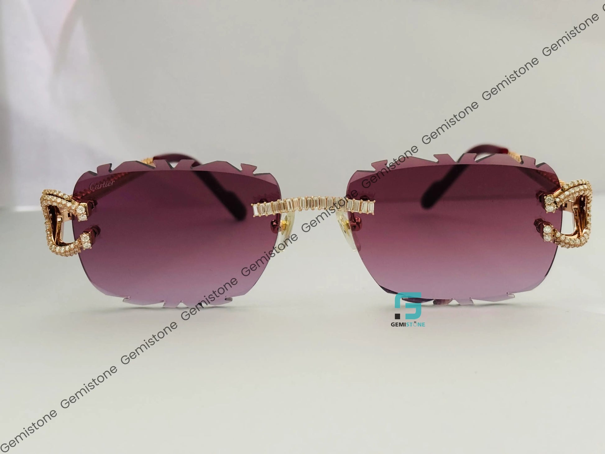 Round_ Baguette Moissanite Sunglasses