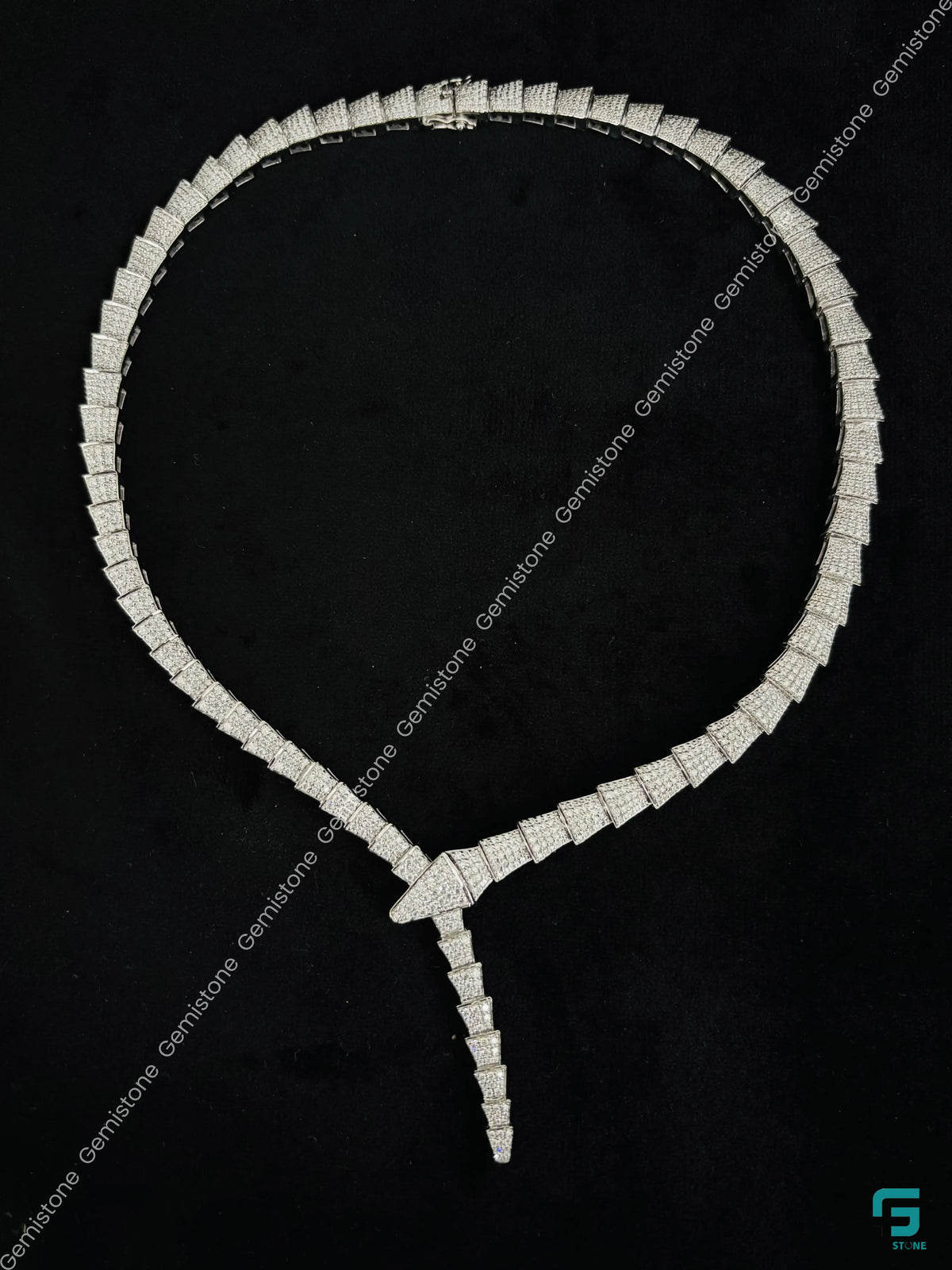 Serpenti Moissanite Diamond Necklace