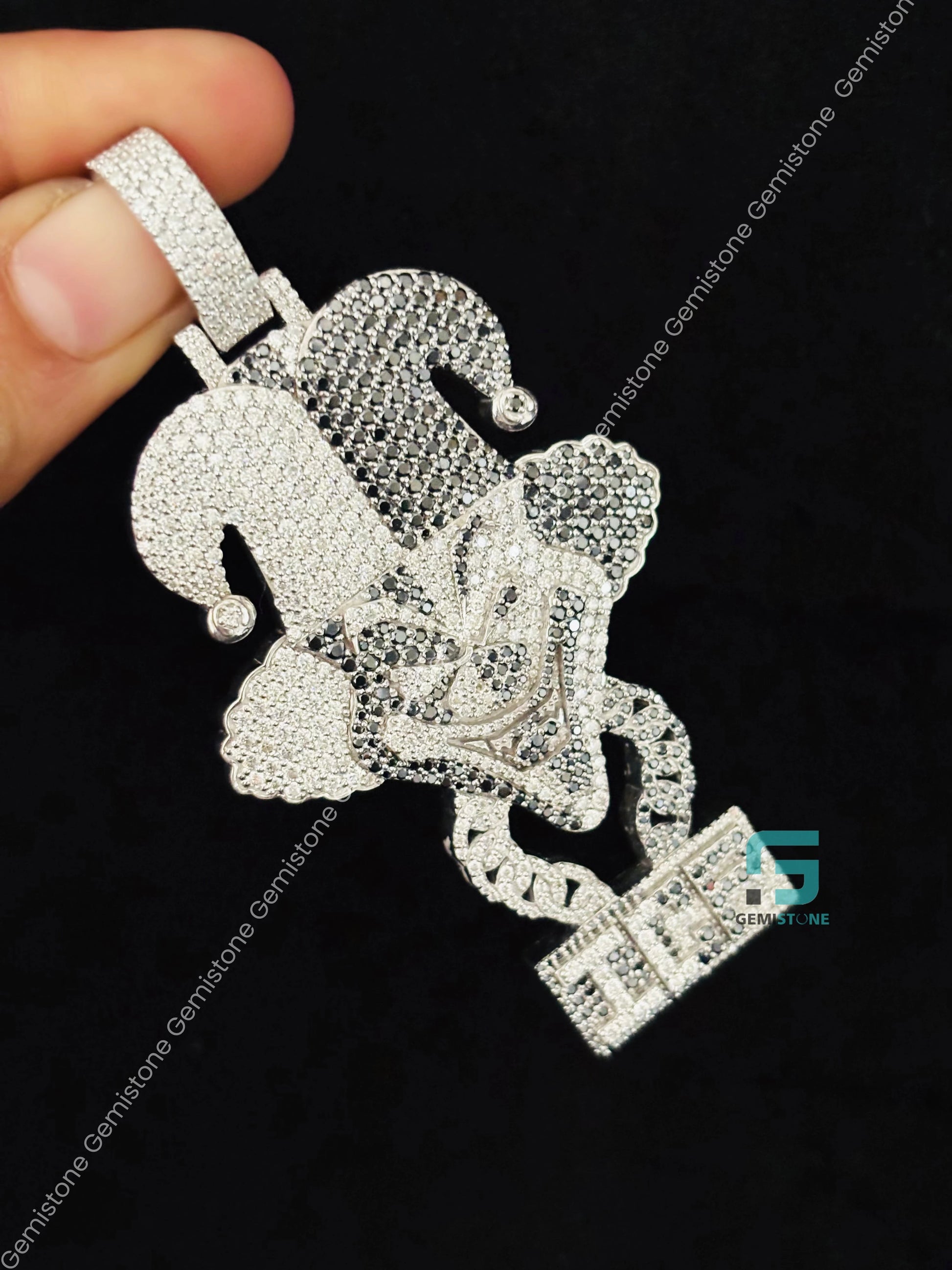 Silver ICP Jocker Face Pendant