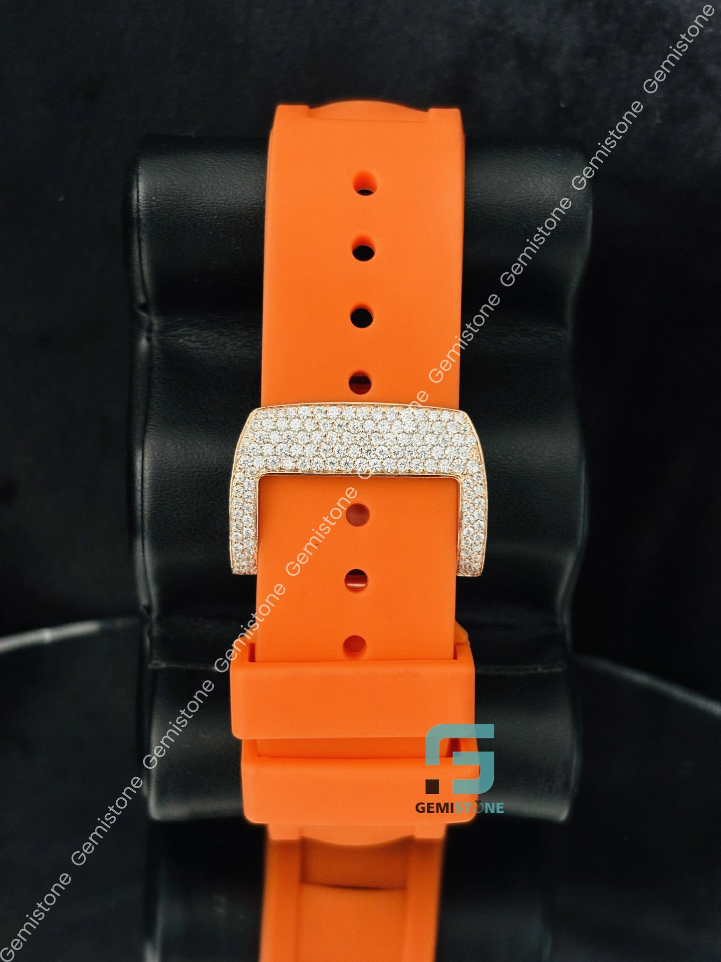 Skeleton Dial Moissanite Bust Down RM Watch