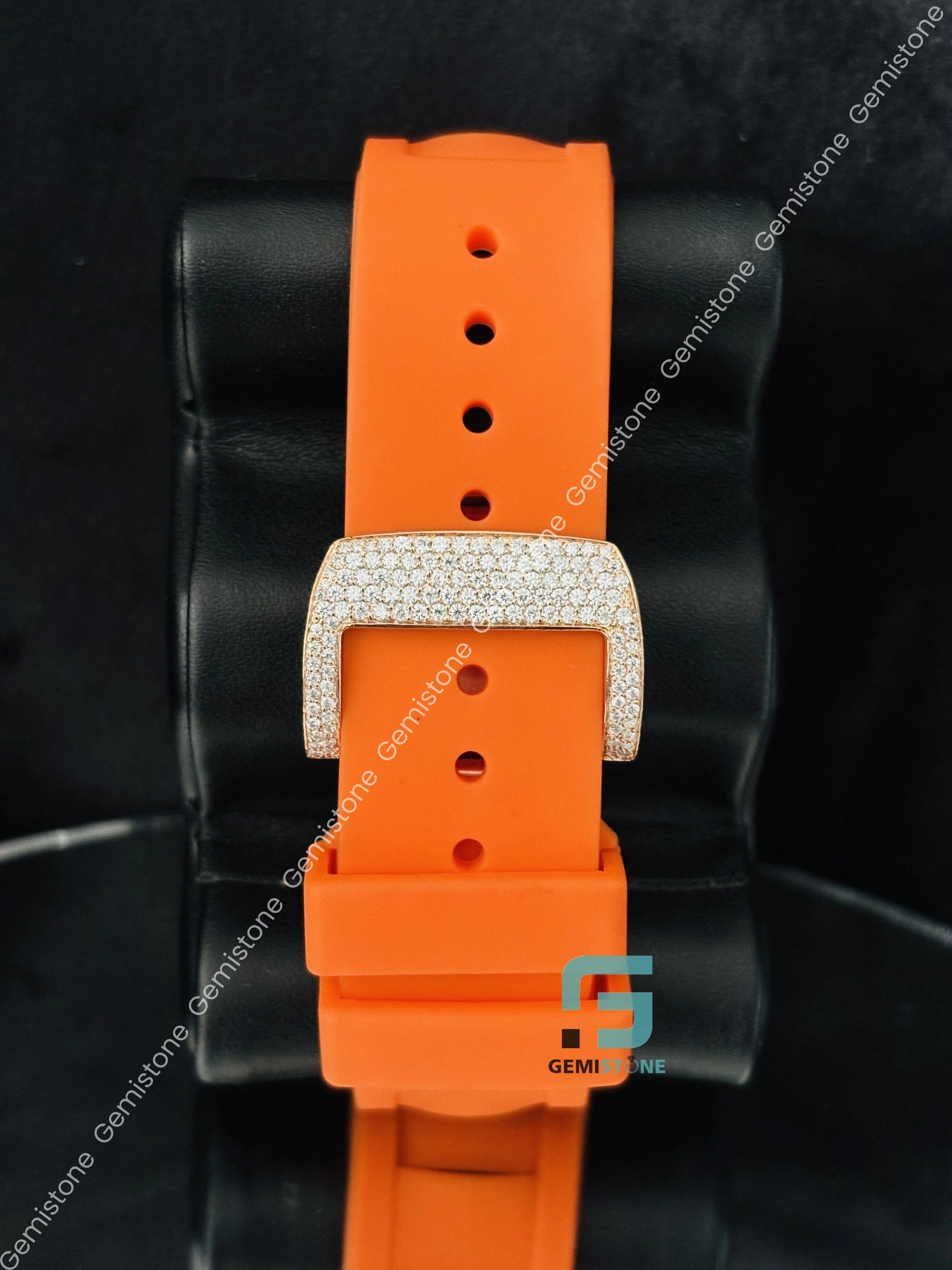 Skeleton Dial Moissanite Bust Down RM Watch