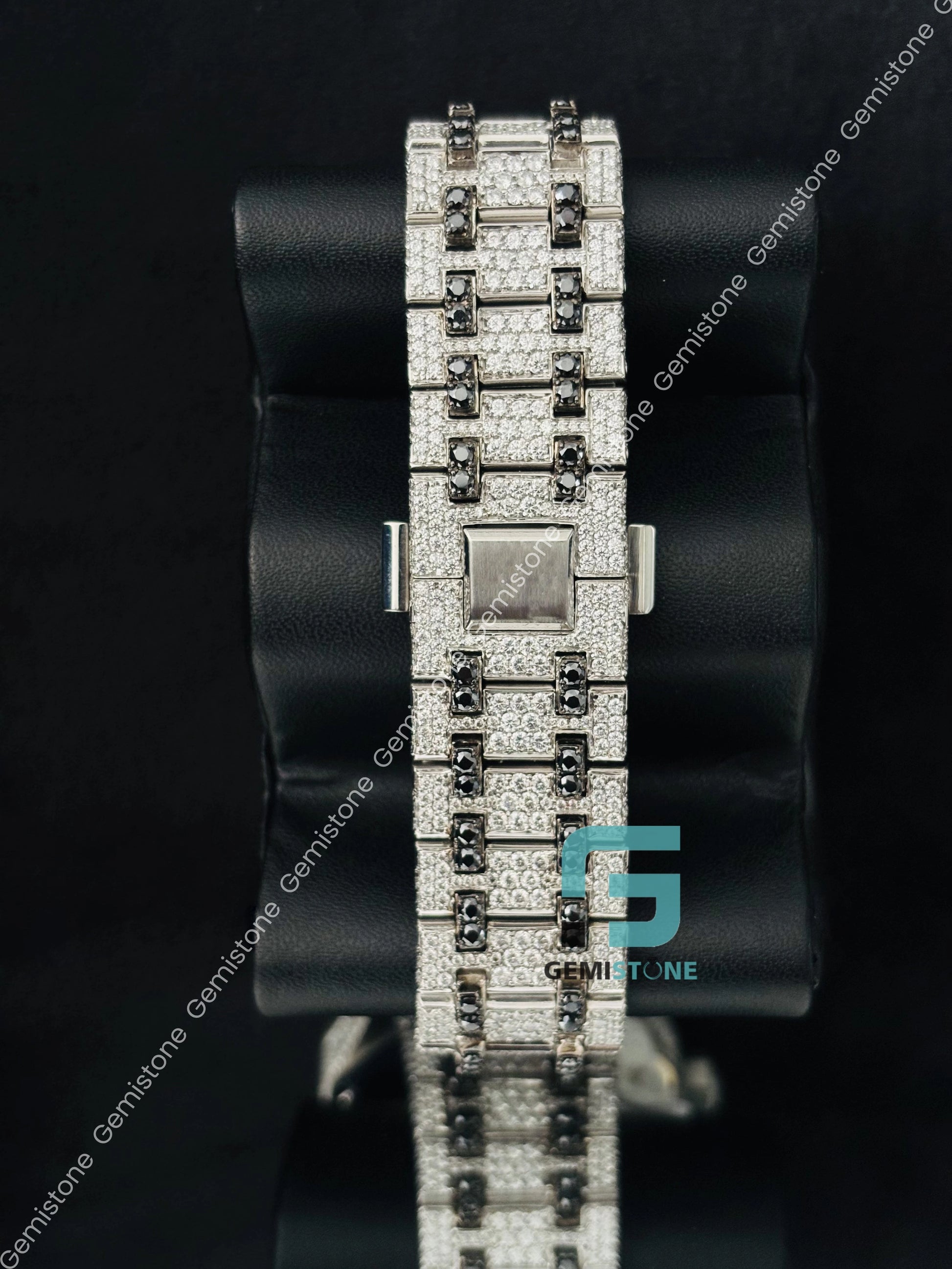 Skeleton Dial Rappers Moissanite Hip Hop Watch for Him