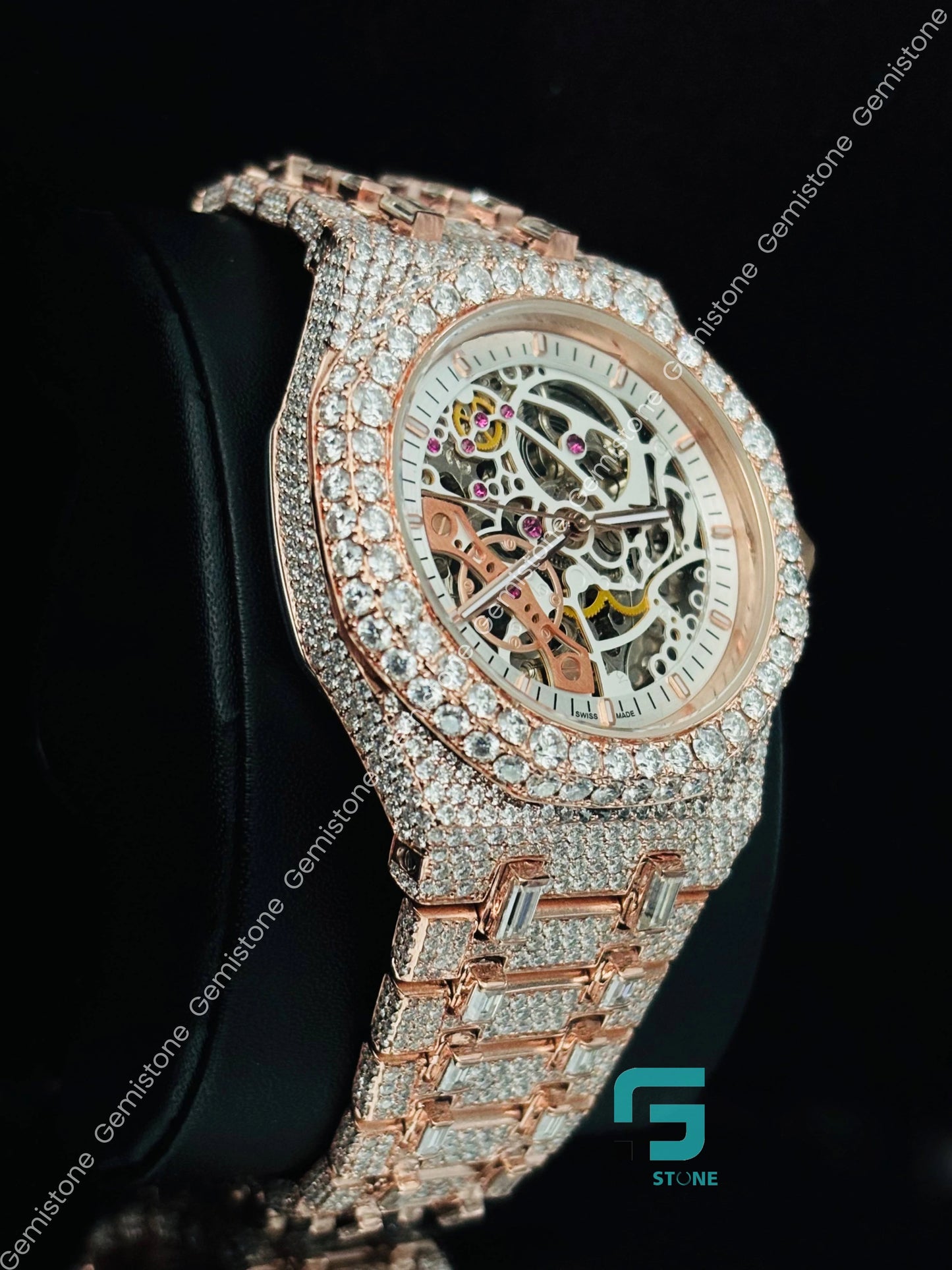 Skeleton Moissanite Watchs