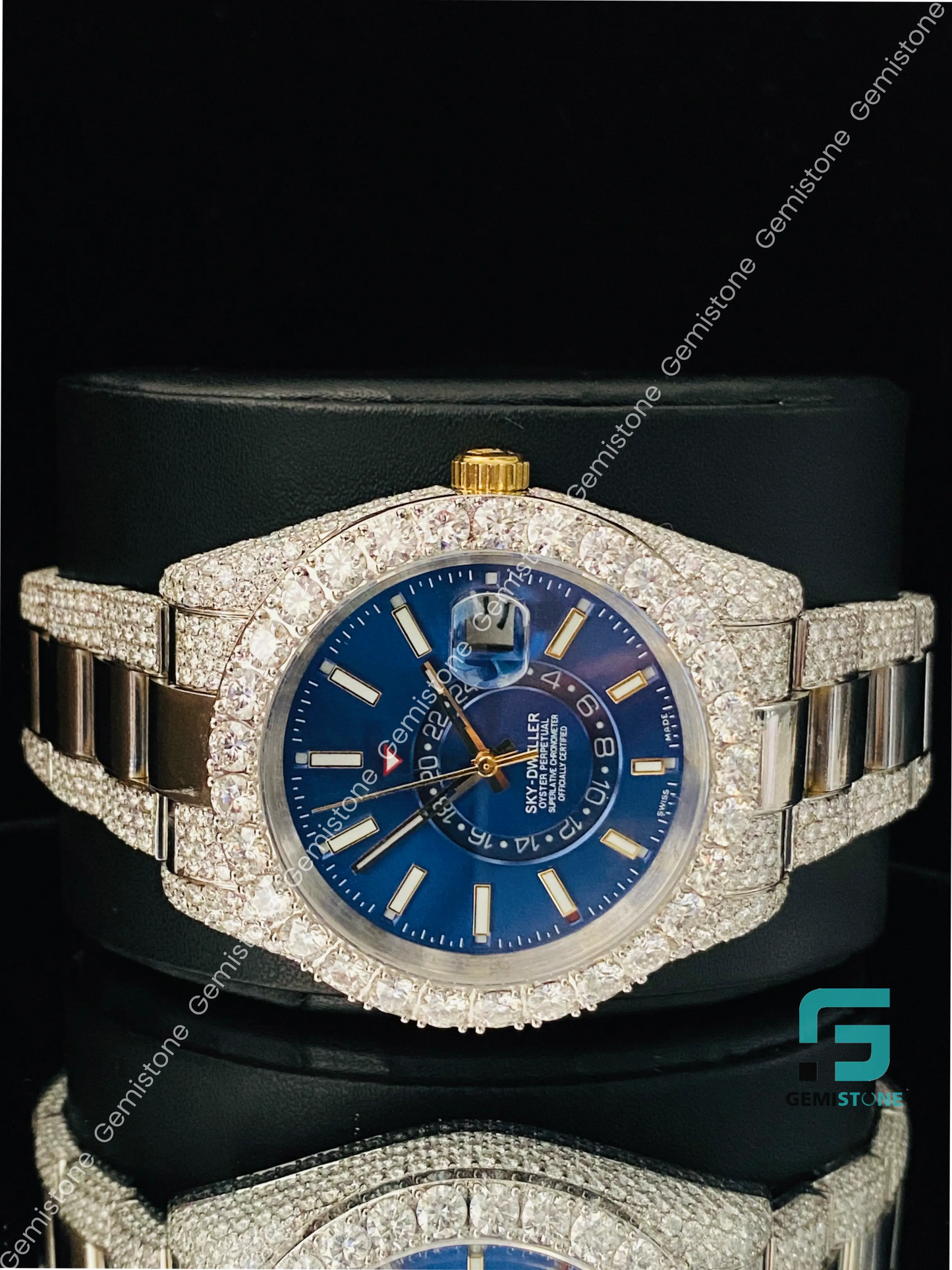 Sky Dweller Moissanite Diamond Watch