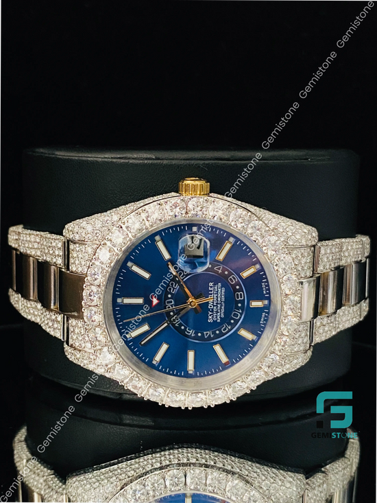 Sky Dweller Moissanite Diamond Watch