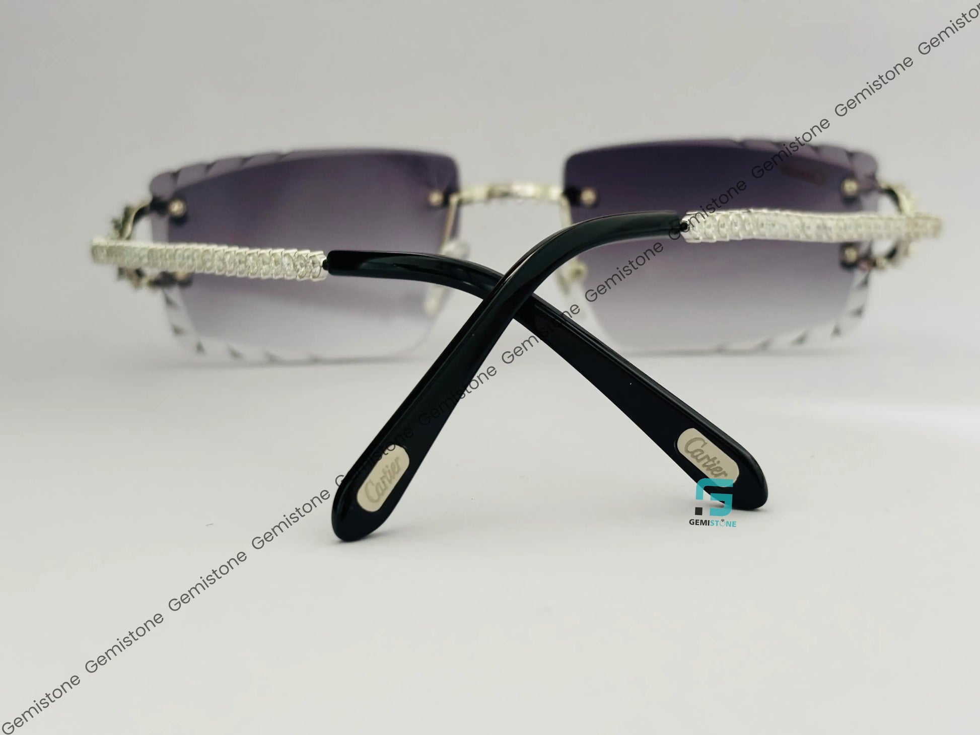 Smoke Gradient Moissanite Glasses For Unisex