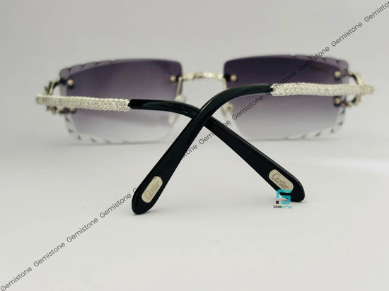 Smoke Gradient Moissanite Glasses For Unisex