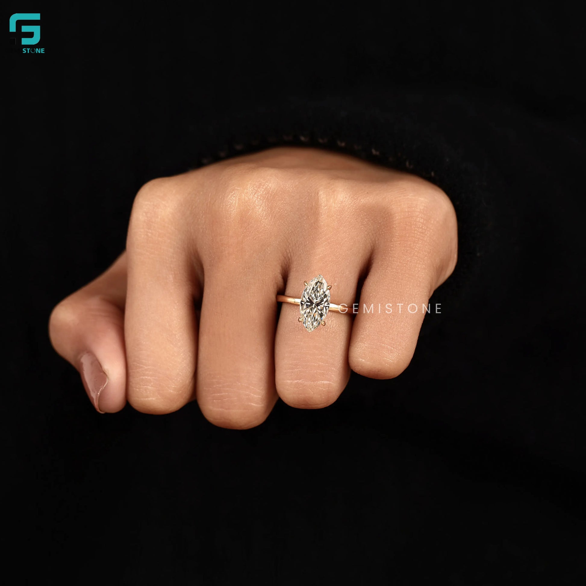 Soliatre Prong Set Lab Diamond Wedding Ring For Women