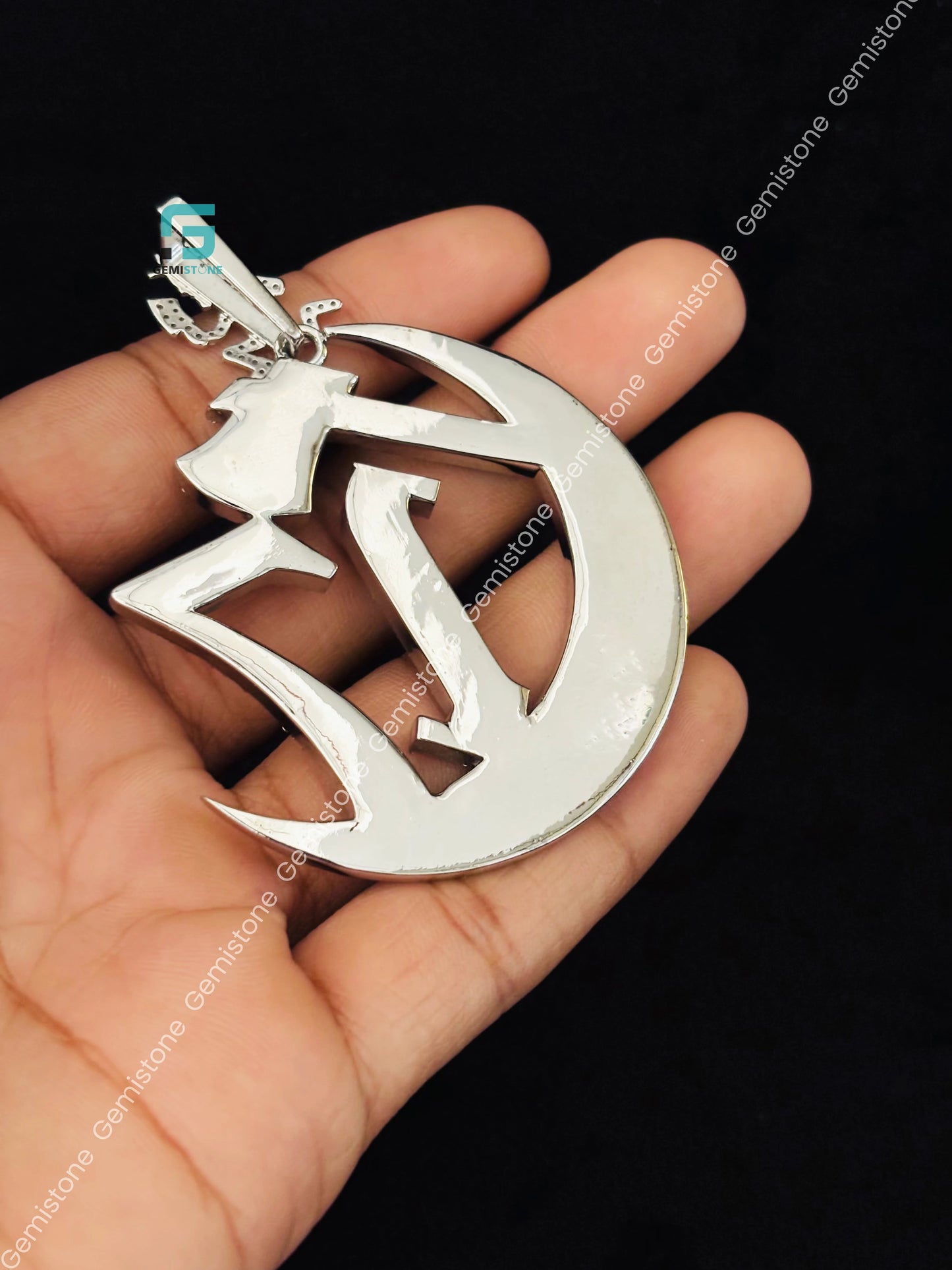 Solid_Silver_Chapter_C17_Number_Moissanite_Pendant