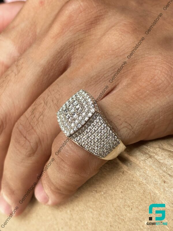 Square-Iced-Mens-Diamond-Ring