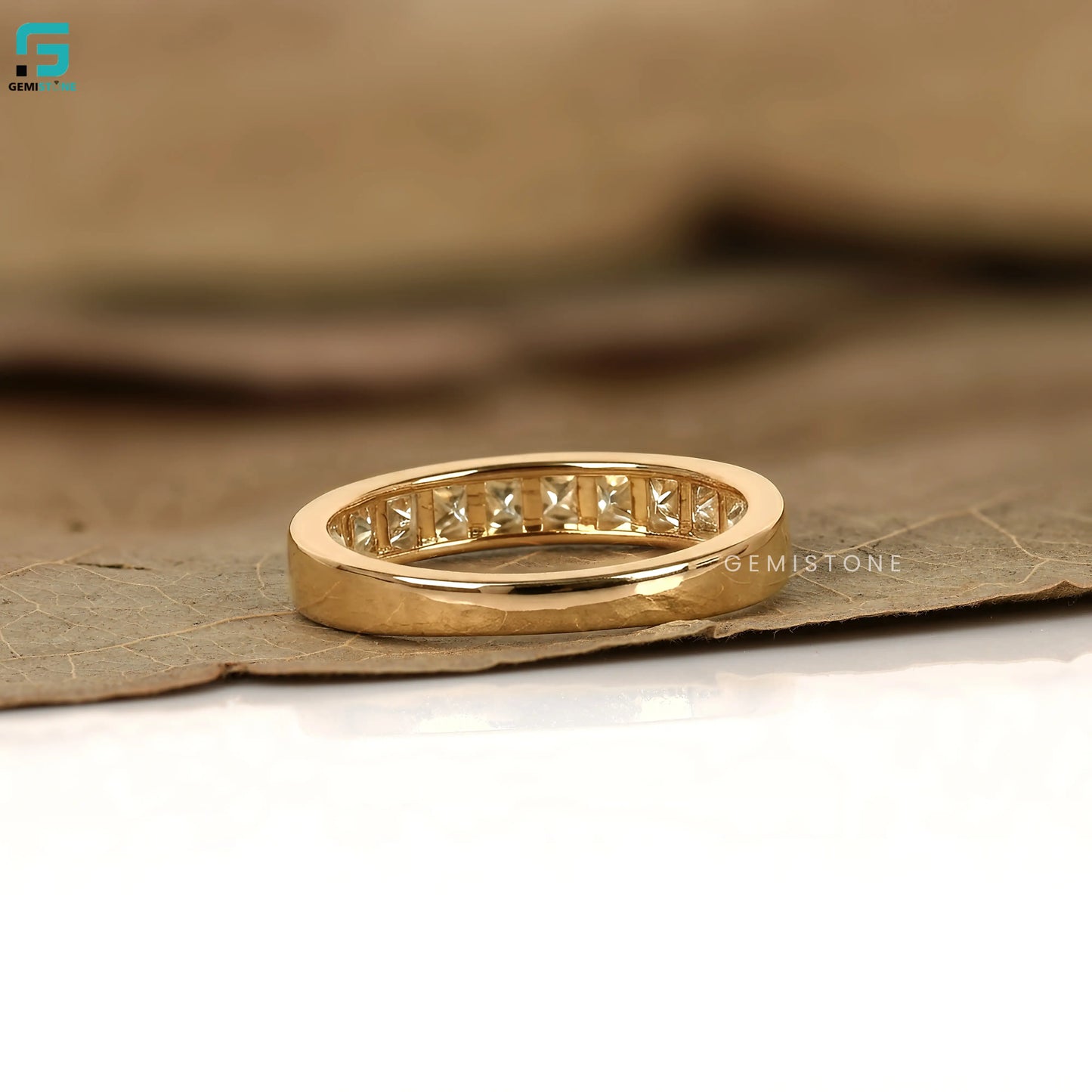 Square Cut Lab Grown Diamond Band