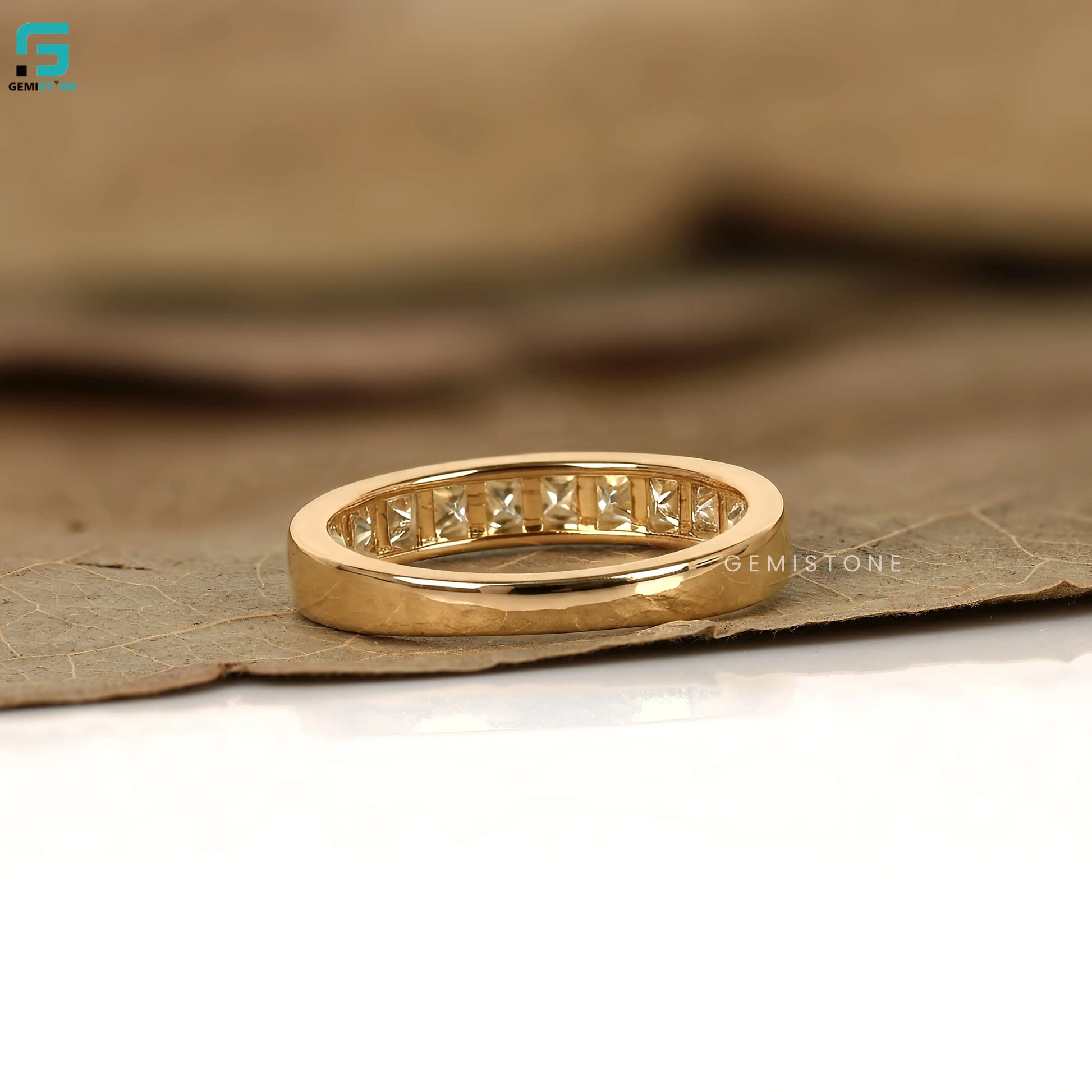 Square Cut Lab Grown Diamond Band