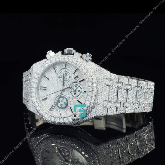 Chronograph Multi Dial Custom Hip Hop Moissanite VVS Watch