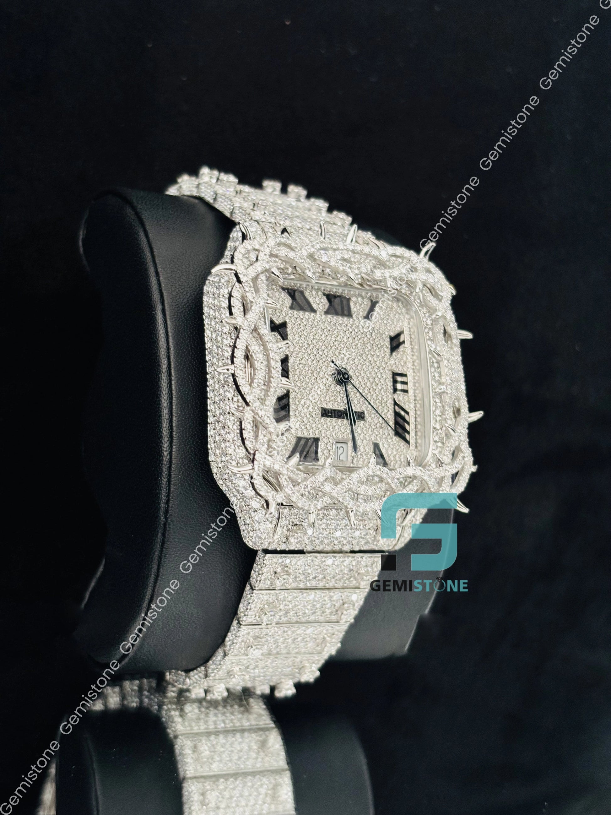 Stainless Steel Moissanite Thorn Watch