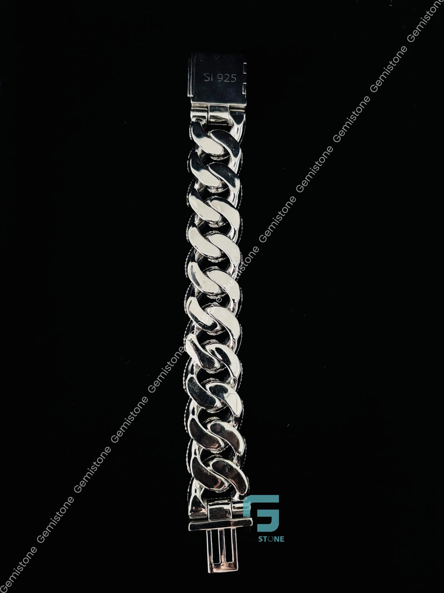 Stainless steel Moissanite Iced out Bracelet