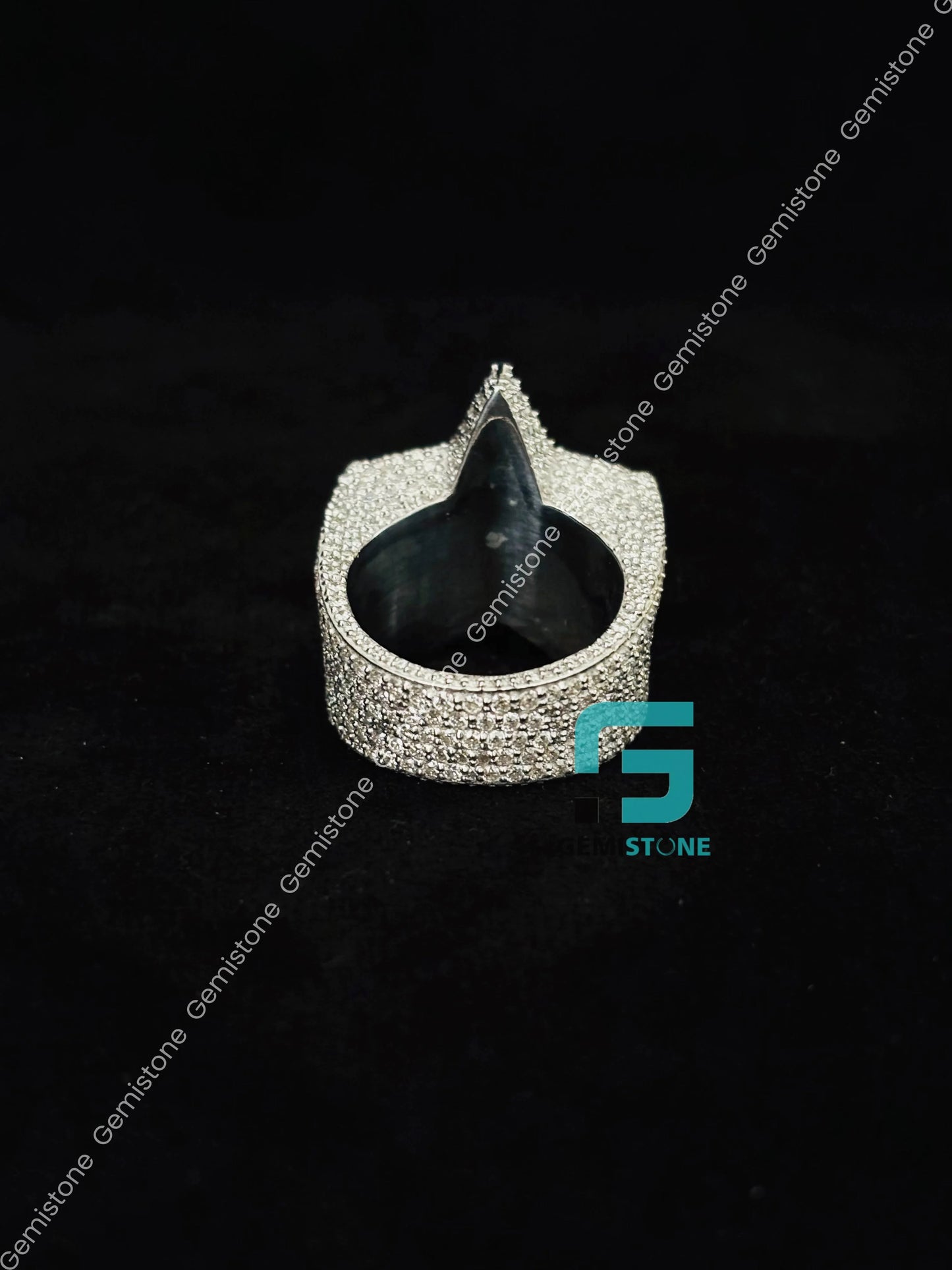 Star Hip Hop Bust Down Ring