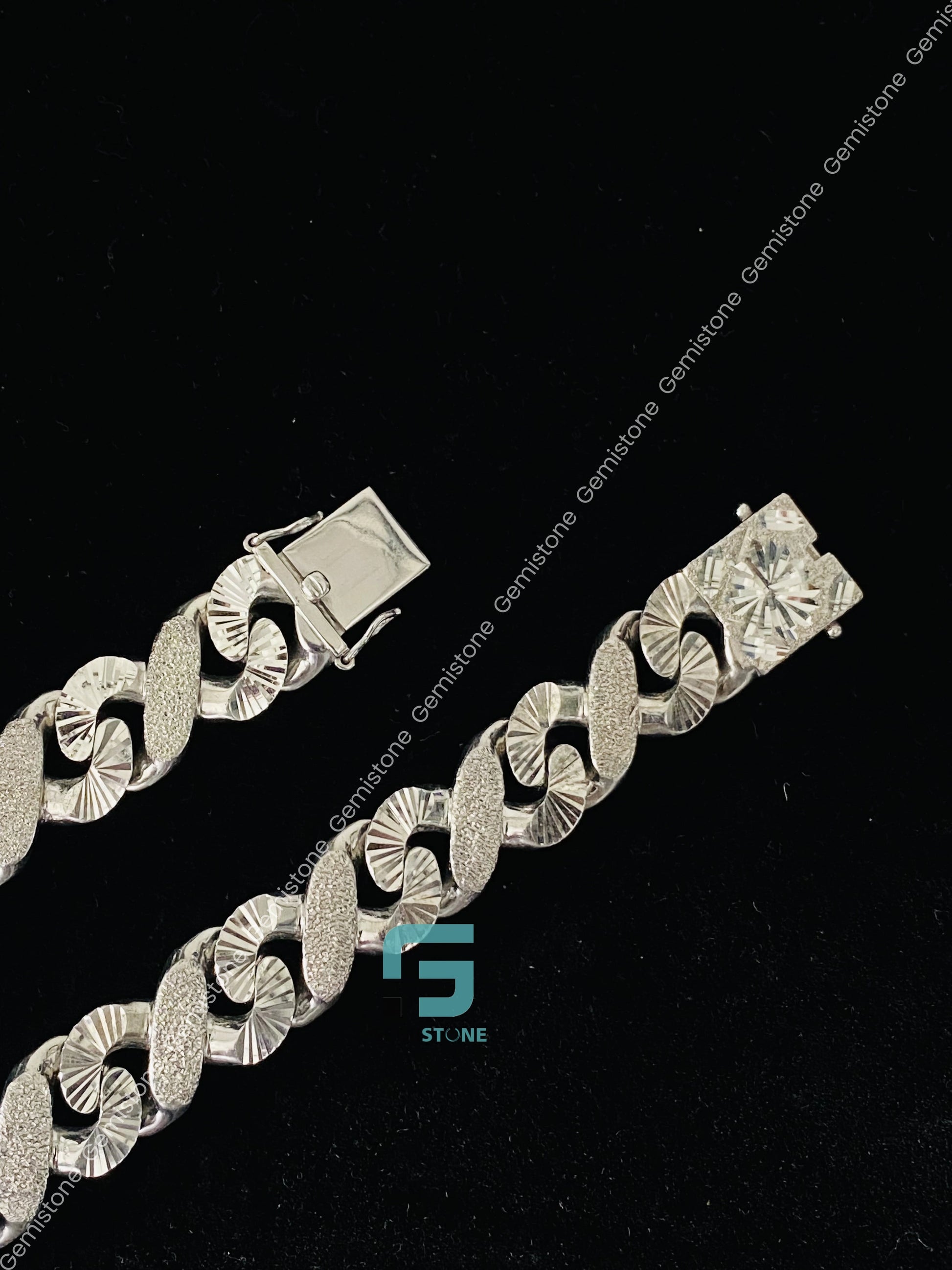 Sterling Silver Bust down Curb Cuban Link Chain