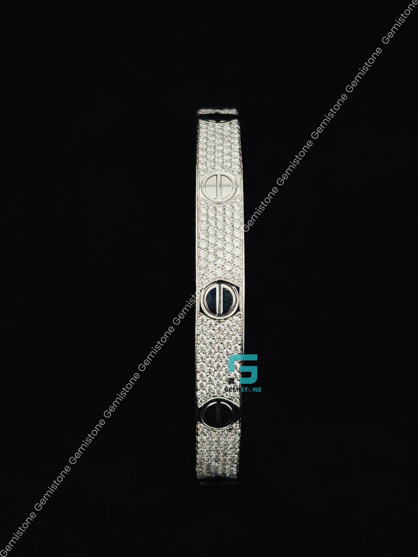 Studded Moissanite Iced Out Bracelet