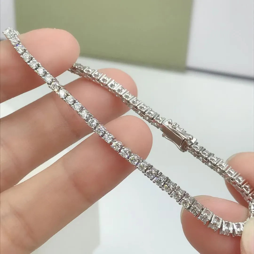 VVS Moissanite Diamond 4mm Tennis Chain For Men's &amp; Women's
