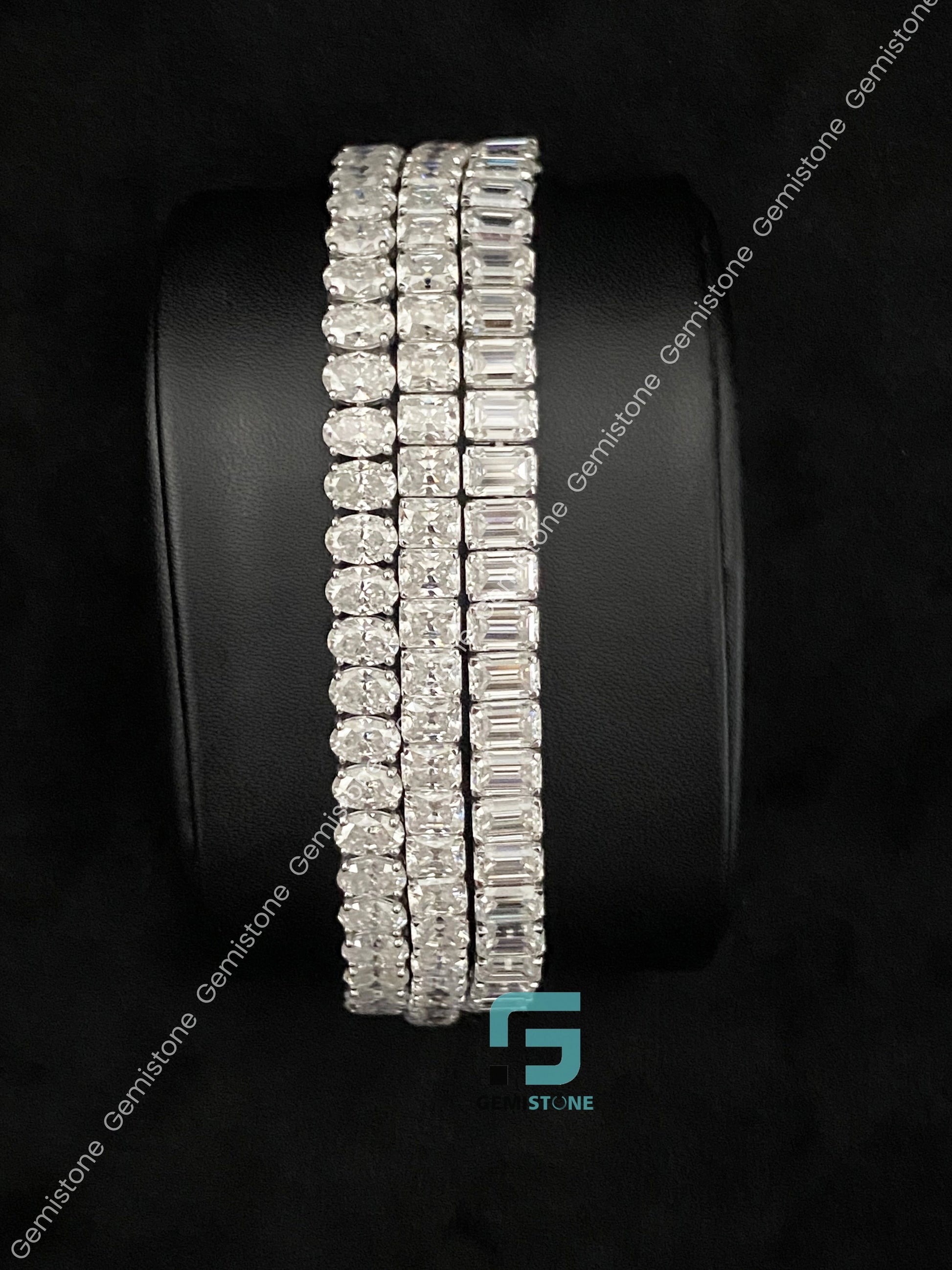 Tennis Bust Down Moissanite Bracelet