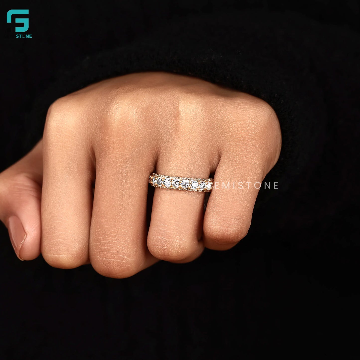 Three Side Diamond Matching Band