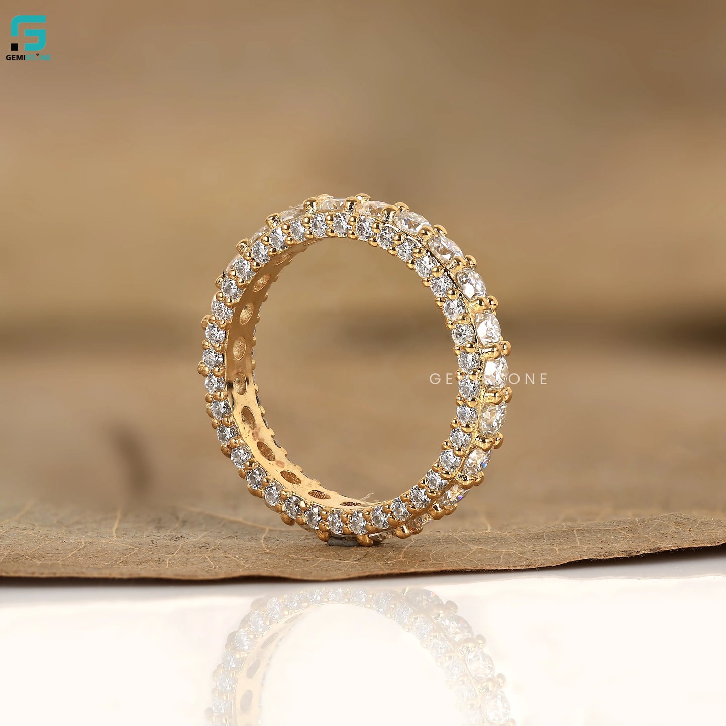 Three Side Lab Diamond Matching Band