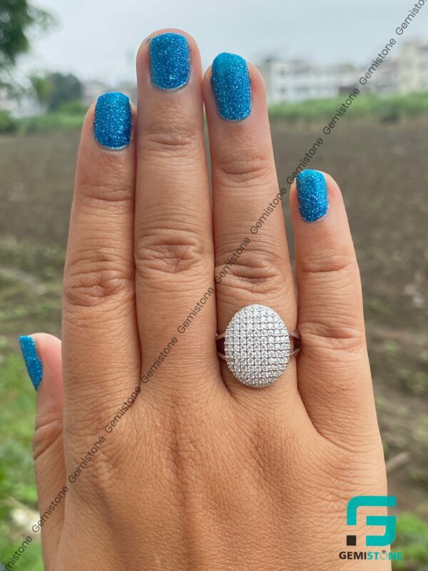 Round Cut Moissanite Bella Twilight Engagement Ring