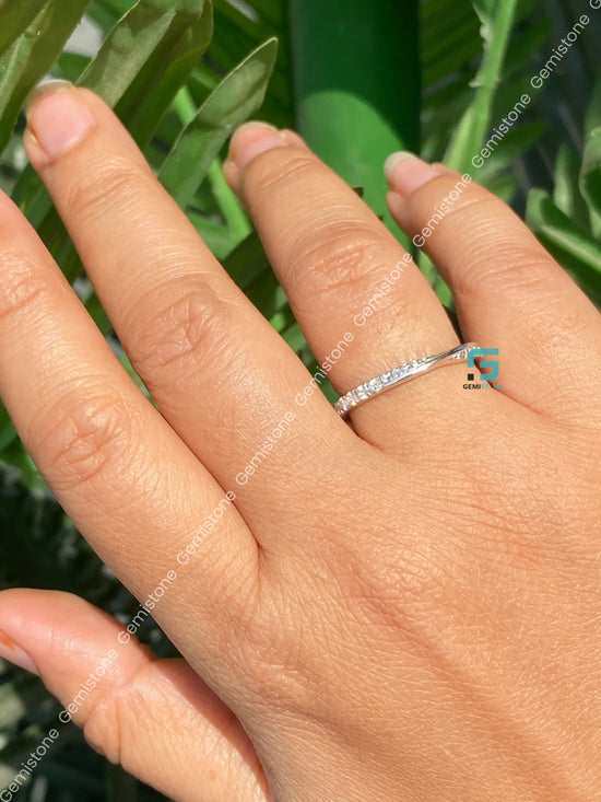 Twisted Infinity Stackable Wedding Band