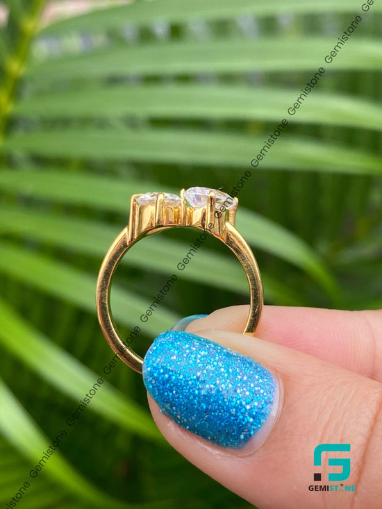 Toi et Moi Two Stone Unique Women Enagagement Ring