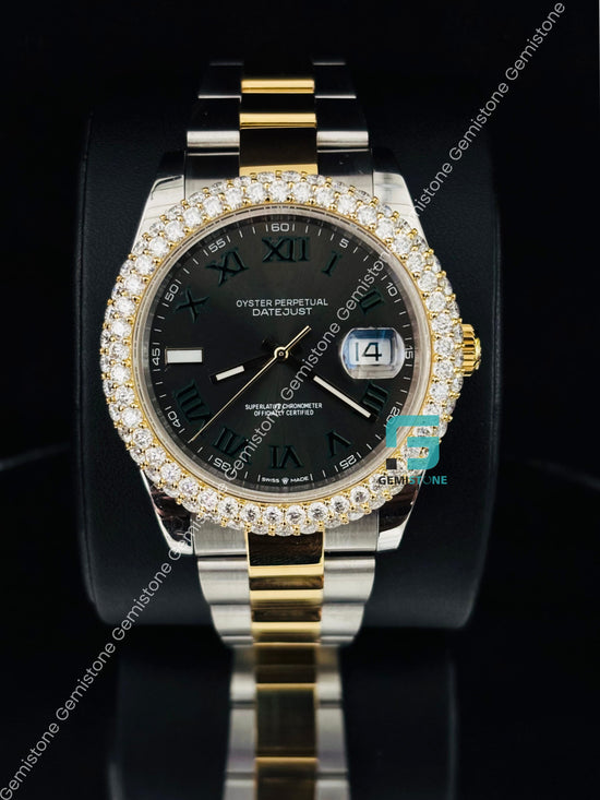 Unisex Wimbledon Dial Two Tone Bezel Dial Watch