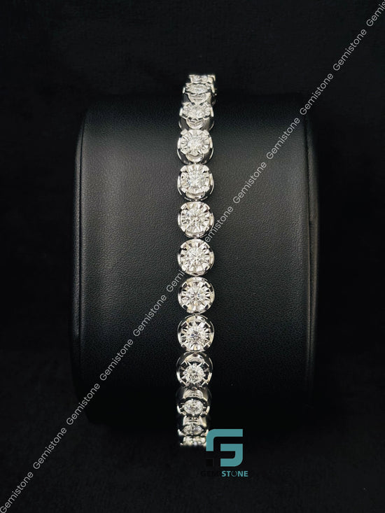 VVS Bezel Moissanite Iced Out Bracelet