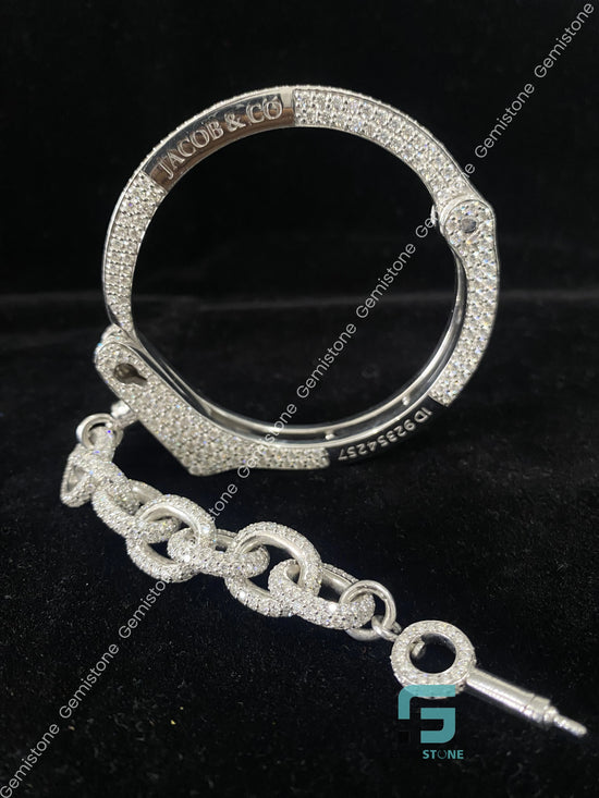 VVS Moissanite Diamond Hand Cuff