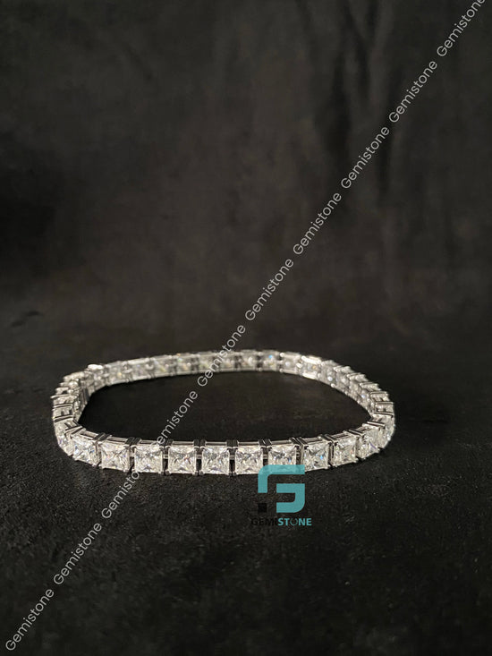VVS Moissanite Princess Cut Bracelet