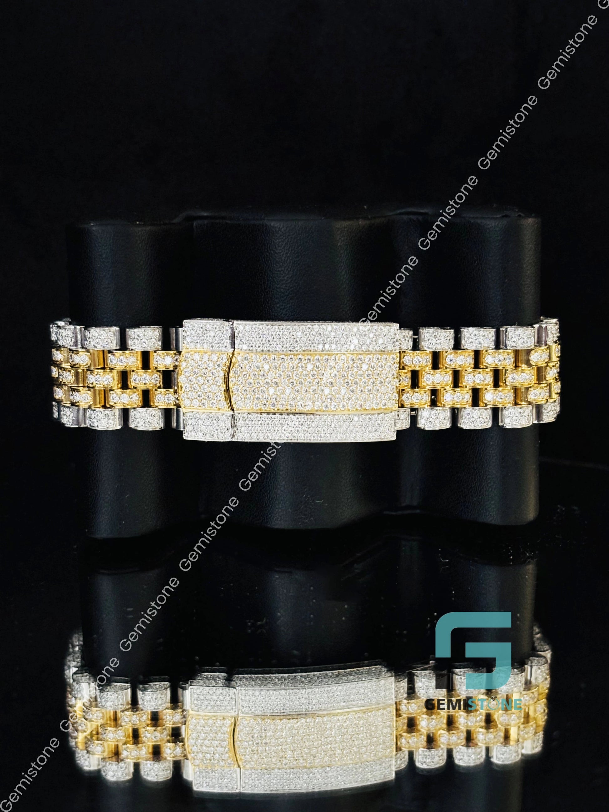 VVS Moissanite Studded Hip Hop Watch