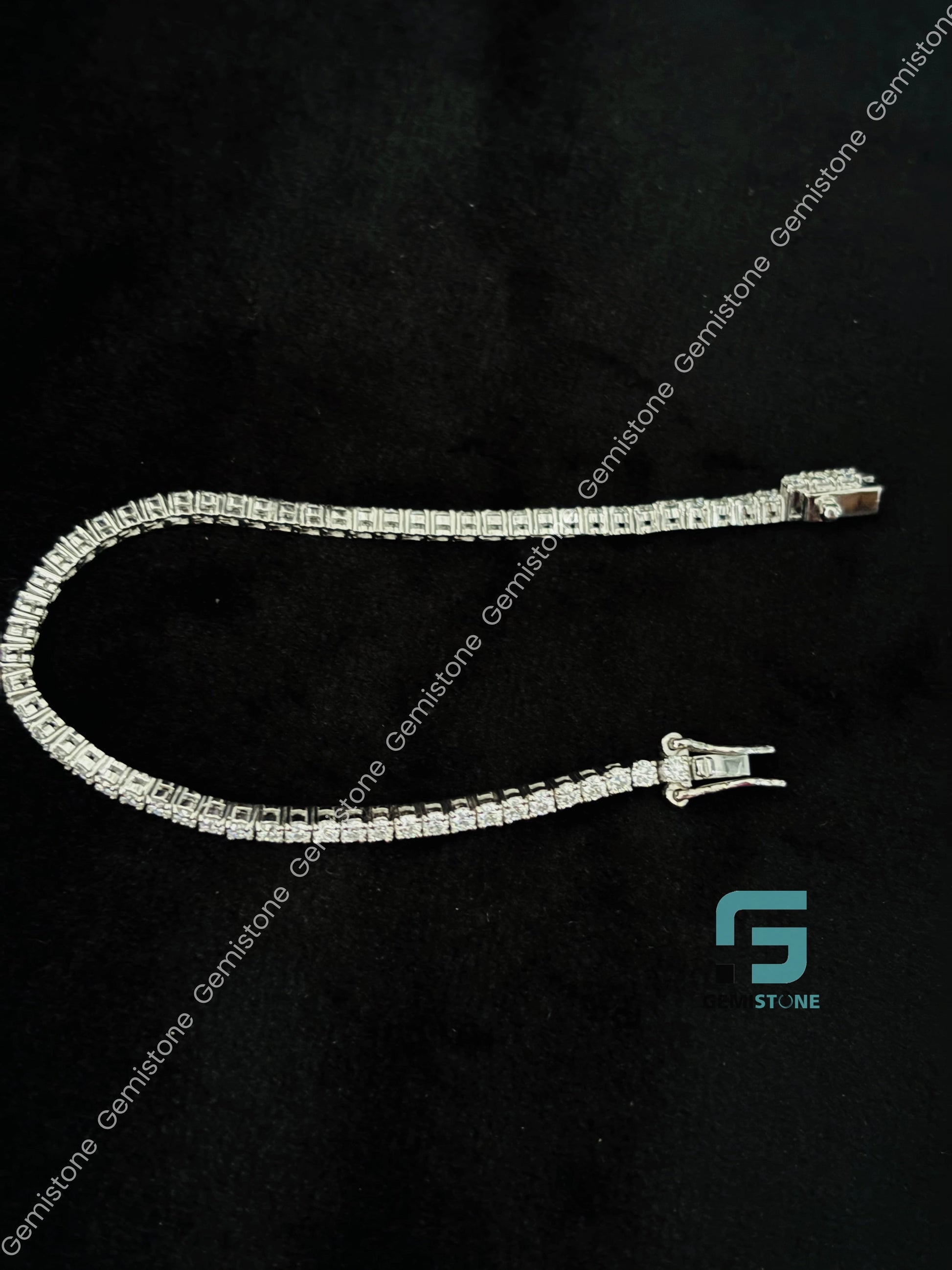 VVS Sterling Silver Tennis Bracelet