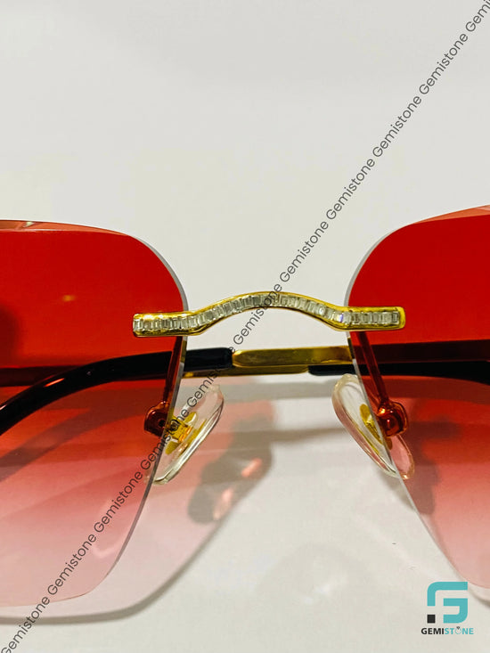 Velvet Red Moissanite Sunglasses