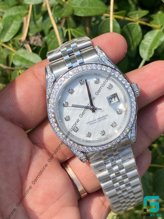 White-Diamond-Bezel-Dial-Watch