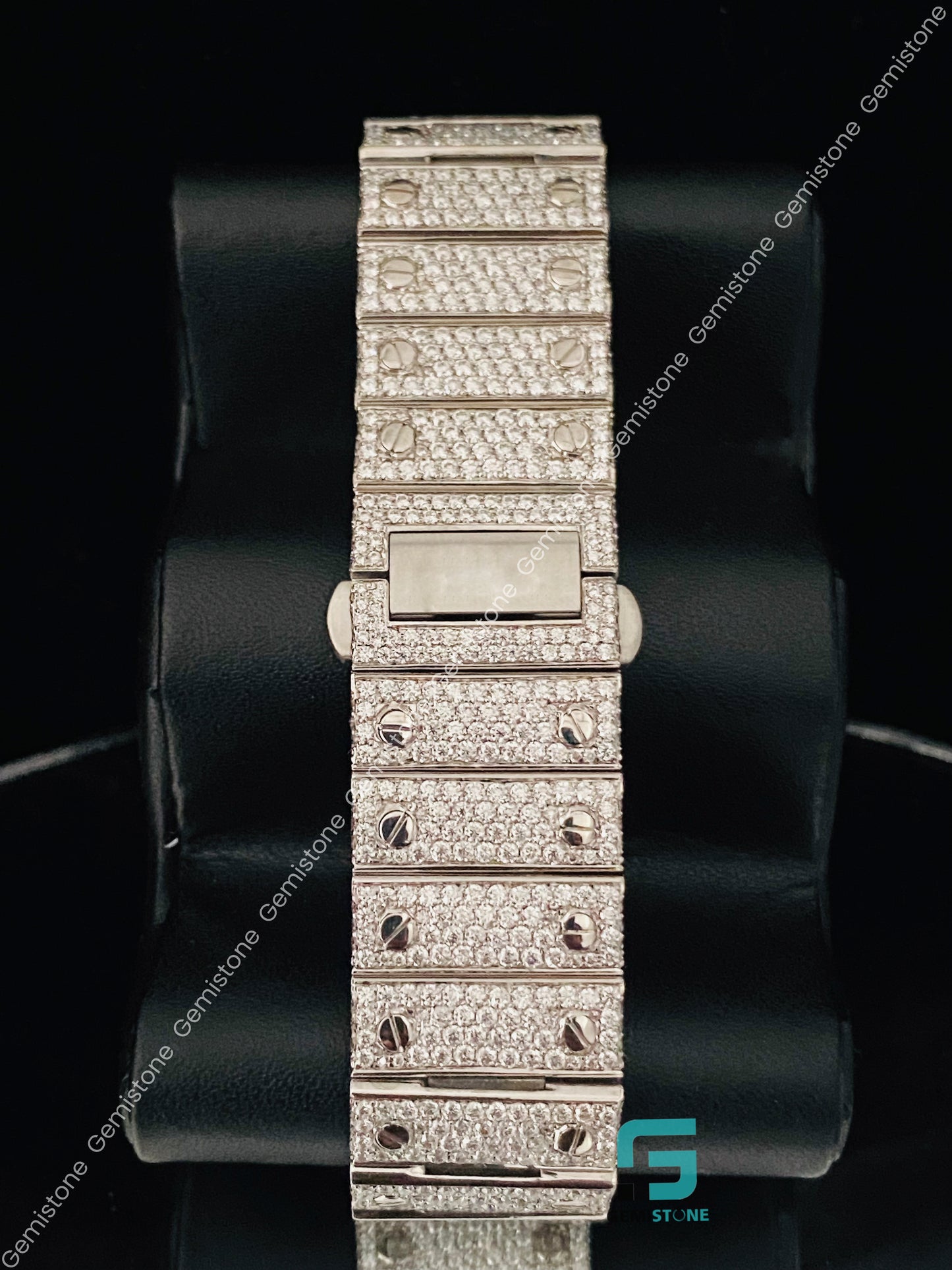 White Dial Moissanite Watch For Men's