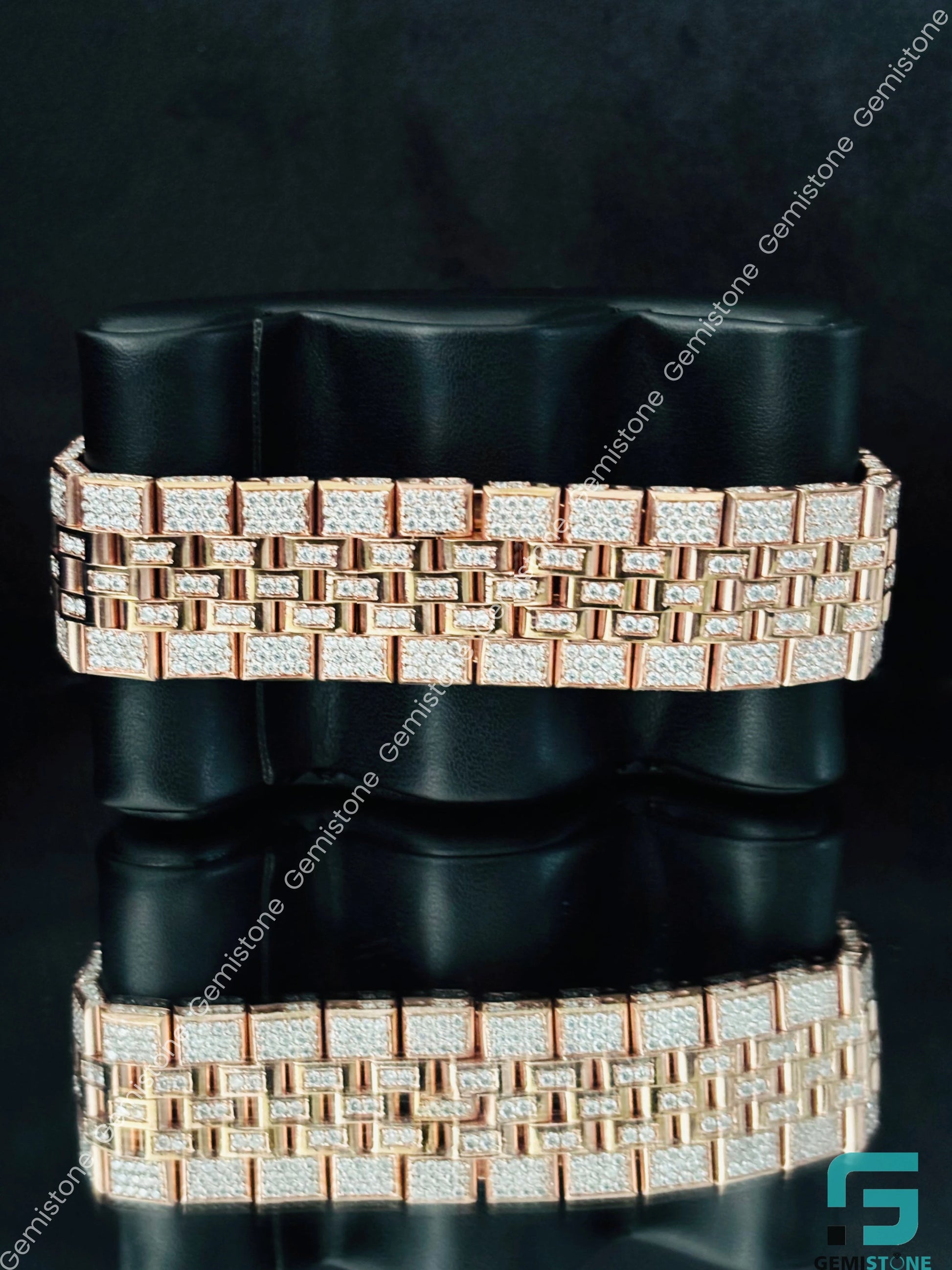White Dial Moissanite Watchs