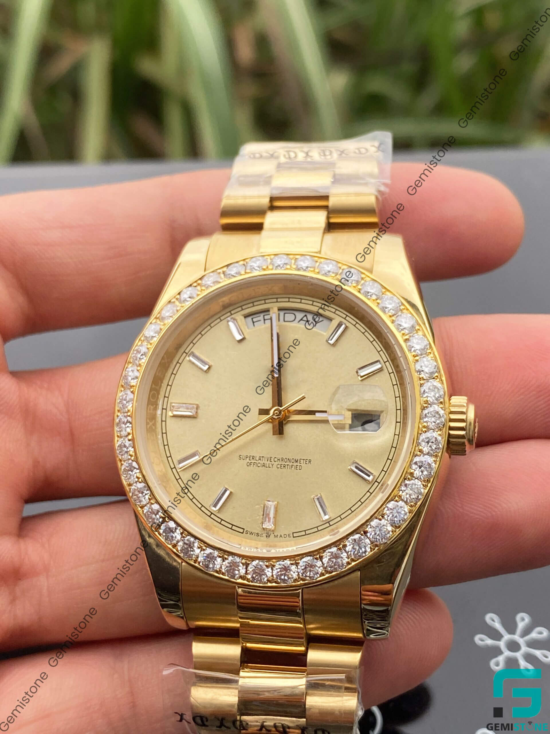 Yellow-Diamond-Bezel-Watch