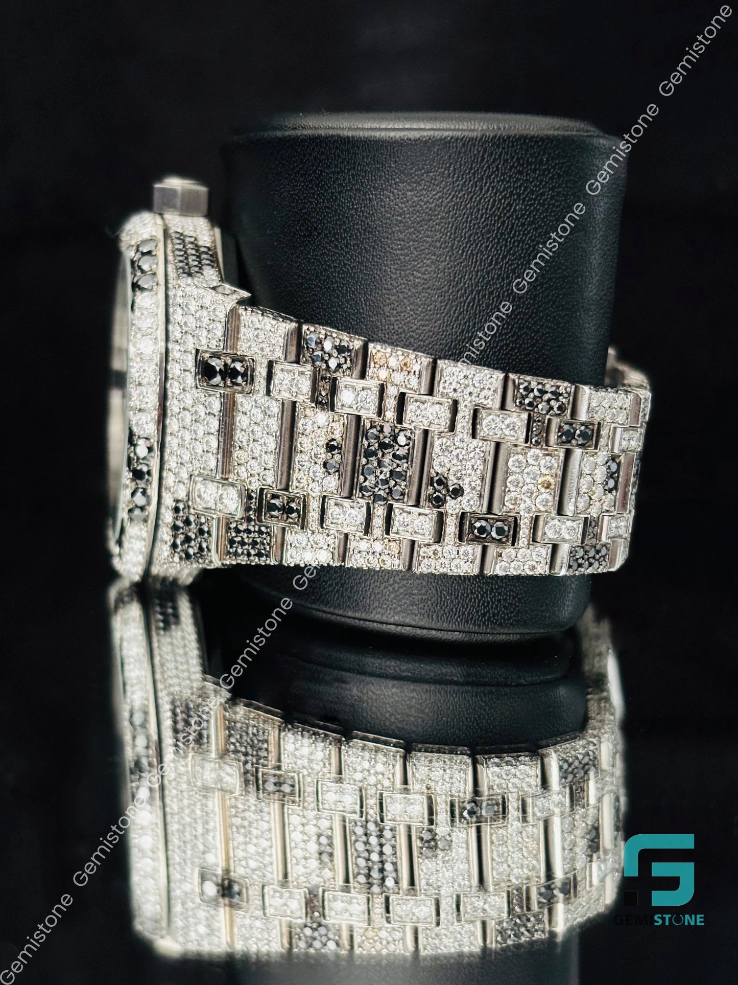 Zebra Pattern Moissanite Watch