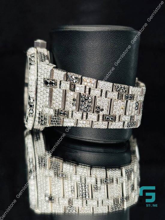 Zebra Pattern Moissanite Watch