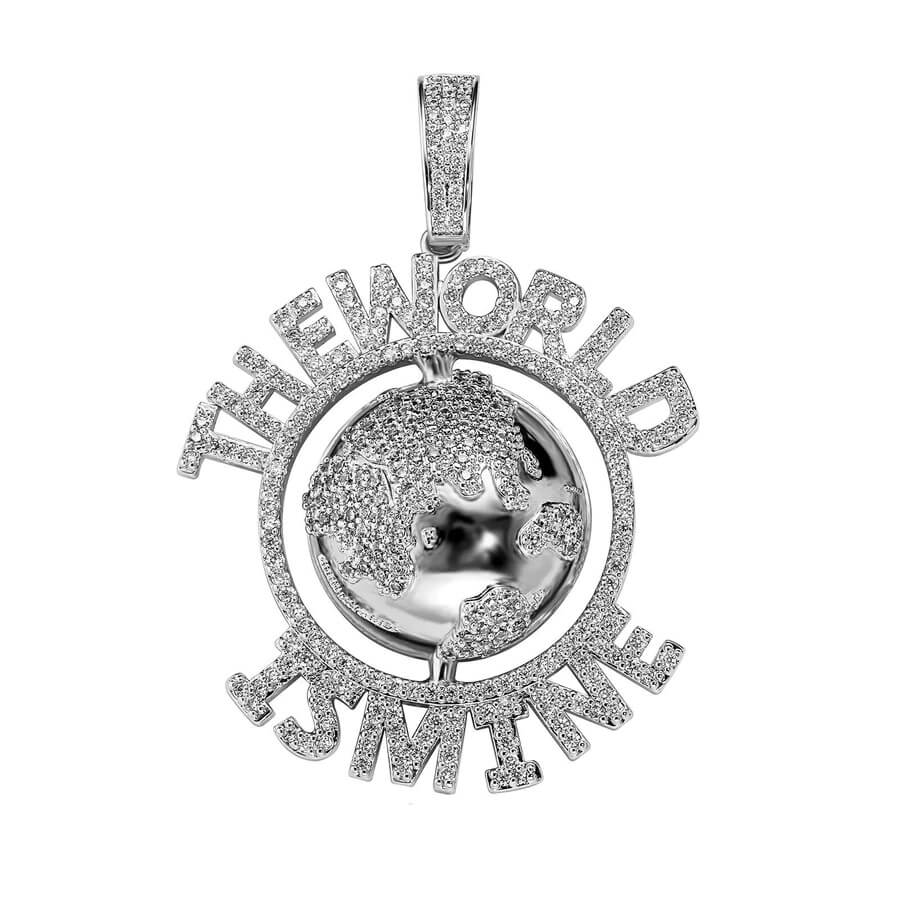 The World Is Mine Diamond Pendant Necklace For Men