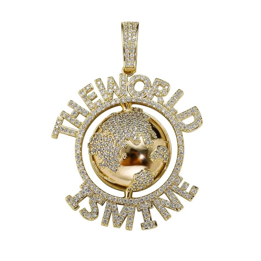 The World Is Mine Diamond Pendant Necklace For Men