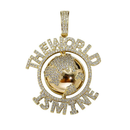 The World Is Mine Diamond Pendant Necklace For Men